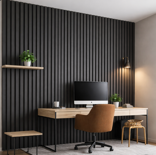 Adhesive Acoustic Wood Panels — 4pcs